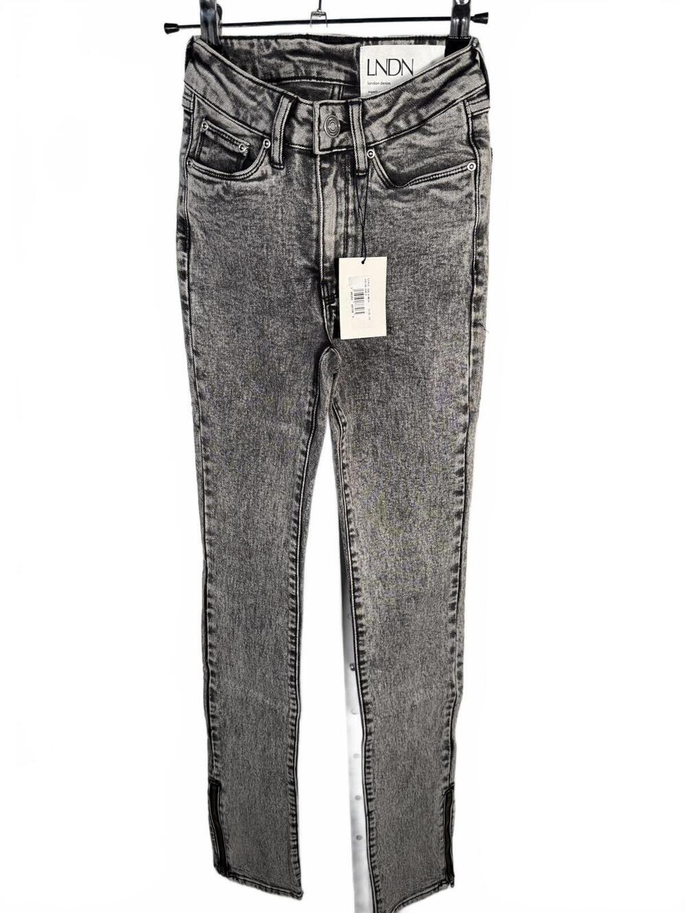 NWT LNDN Landon Denim Acid Wash Ankle Zip Straight Leg Jeans Women’s Size 22 - Picture 2 of 8